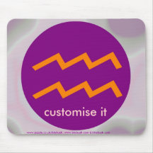 Zodiac Aquarius mousepad