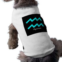 Zodiac Aquarius Shirt Dog T-shirt