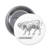 Zodiac Capricorn Button