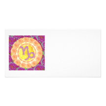 Zodiac CAPRICORN:  GOODLUCK Designs Custom Photo Card