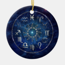 Zodiac Christmas Tree Ornaments