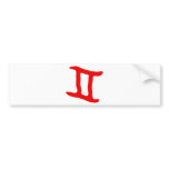 zodiac-gemini bumper stickers