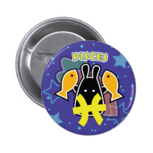 ZODIAC - PISCES PINBACK BUTTONS