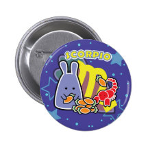 ZODIAC - SCORPIO PINBACK BUTTONS