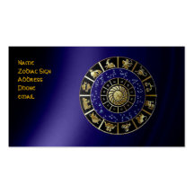 Zodiac Sign Business Card