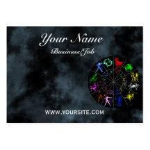 Zodiac signs together business card templates