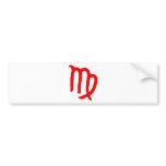 zodiac-virgo bumper stickers