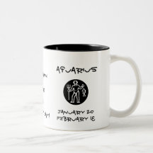 Zodiacal Father Aquarius'  Mug-Customise
