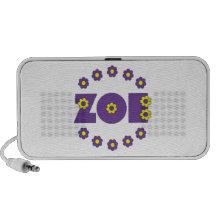 Zoe In Flores Purple Notebook Speaker
