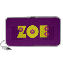 Zoe in Flores Yellow Mini Speakers