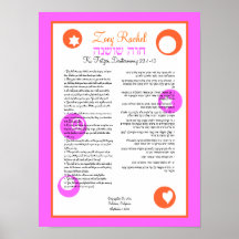 Zoey Rachel Torah Portion Poster