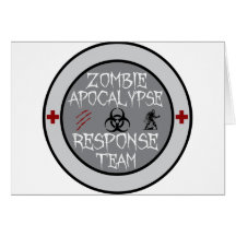 Zombie apocalypse response team card