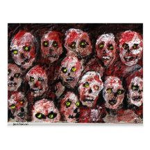 Zombie Art Postcard