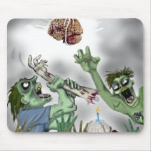 zombie birthday pinata mouse pad