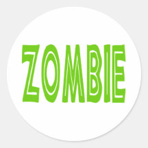 Zombie Bold Sticker