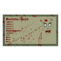 Zombie Business Cards v2