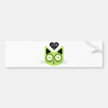 Zombie Cat Bumper Sticker