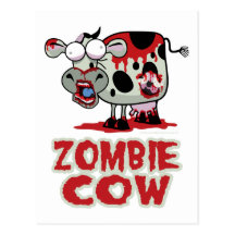 Zombie Cow Post Card