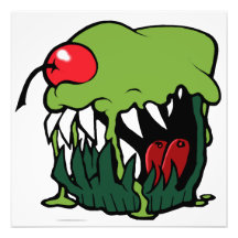 zombie cupcake photo print