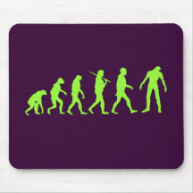 Zombie Evolution T-shirt Design Mousemats