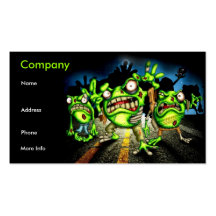 zombie Frogs Business Card