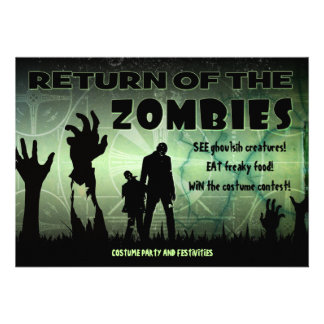 Zombie Halloween Poster