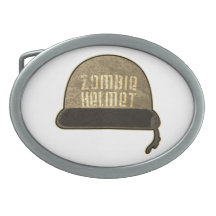 Zombie Helmet Belt Buckle