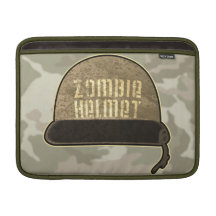 Zombie Helmet Macbook Sleeve