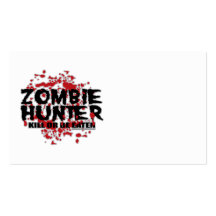 Zombie Hunter Business Card Templates