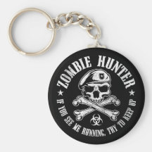 zombie hunter undead living dead key chains