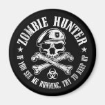 zombie hunter undead living dead refrigerator magnets