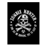zombie hunter undead living dead postcards