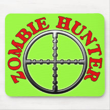 Zombie Hunter with Crosshairs Mouse Pad