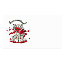 Zombie Kitty Brains!! Business Card