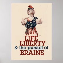 Zombie Liberty Print