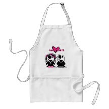 ZOMBIE LOVE HURTS APRONS