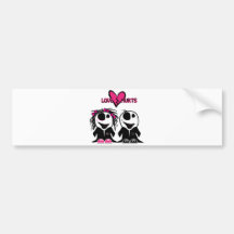 ZOMBIE LOVE HURTS BUMPER STICKER