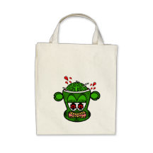 Zombie monkey in green bags