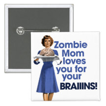 Zombie Mum Pins