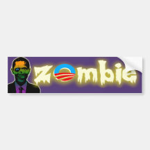 Zombie Obama Bumper Sticker