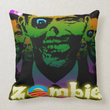 Zombie Obama Horde 2012 Throw Pillow