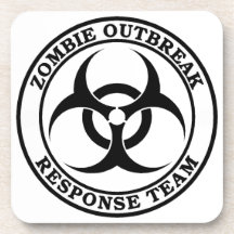 Zombie Outbreak Response Team (Biohazard) Coaster