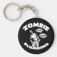 Zombie Plumbing Key Chain