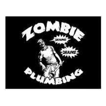 Zombie Plumbing Postcard