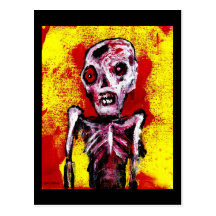 Zombie Pop Art   greeting card..  art by jack lars Postcard
