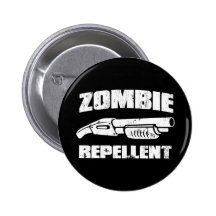 zombie repellent - the shotgun pinback button