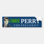 Zombie Rick Perry For President Bumper Sticker