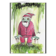Zombie Santa Card