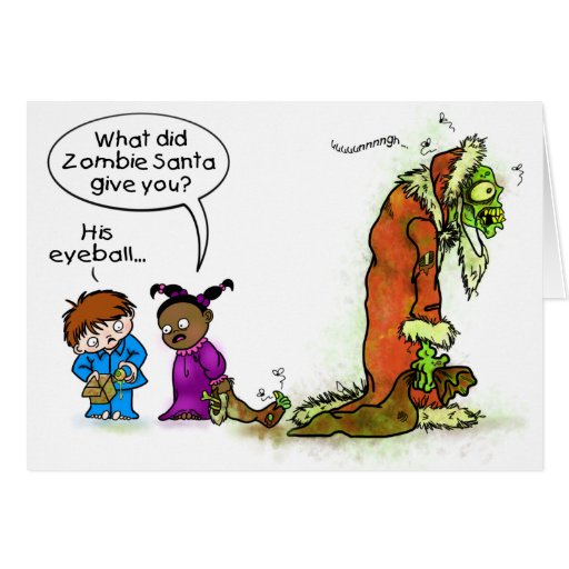 Zombie Santa Christmas Card