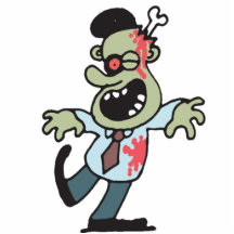 zombie sculptured magnet photo cut outs